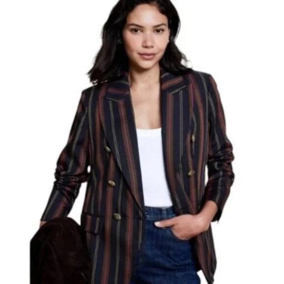Banana Republic Factory Petite Striped Icon Blazer | NWT - Picture 4 of 4